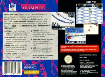 Winter Olympic Games - Lillehammer '94 (Europe) (En,Fr,De,Es,It,Pt,Sv,No) box cover back